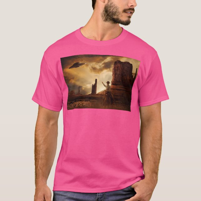 Cowboy Ufo T Shirt (Framsida)