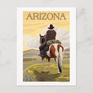 Cowboy (Uppfattad bakifrån)Arizona Vykort