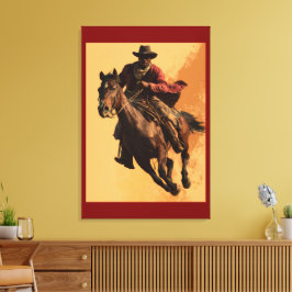 COWBOY UPPHAV # 3 CANVASTRYCK