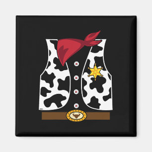 Cowboy Vest Western sheriff Costume Coola Easy Hal Magnet