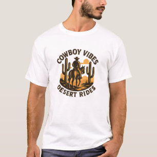 Cowboy Vibes Ökenritt Grafik T Shirt