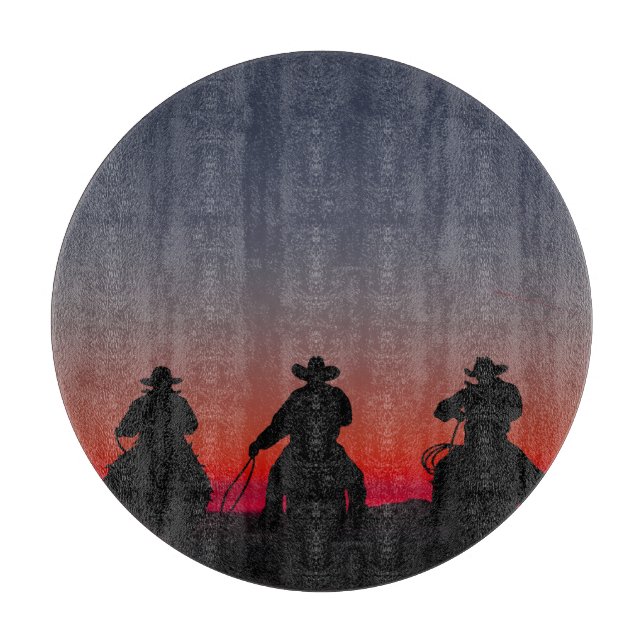 cowboy vid solnedgång (Framsidan)
