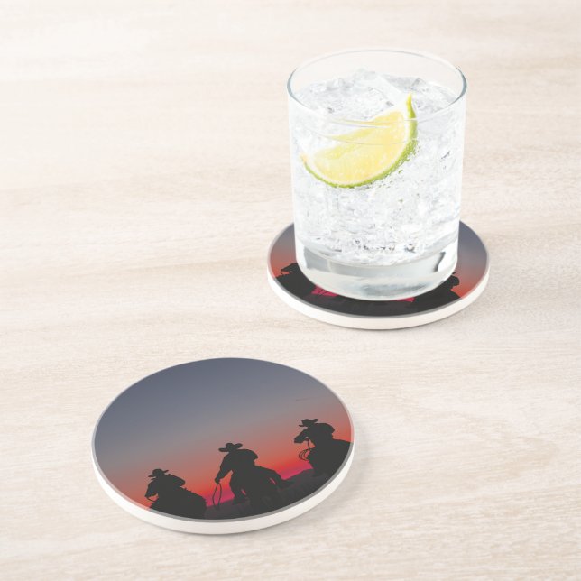cowboy vid solnedgång underlägg (Sidan)