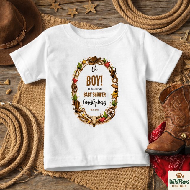 Cowboy Vilda Västern Rodeo Ranch | Rustik Western  T Shirt (Cowboy Wild West Rodeo Ranch | Rustic Western Baby T-Shirt
)