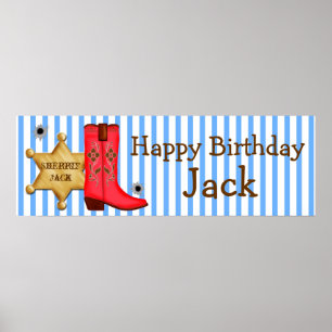 Cowboy Vilda western Banner Poster