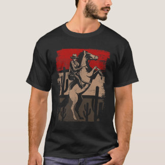 Cowboy Vilda western Land Horseck Riding Horse Ret T Shirt