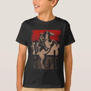 Cowboy Vilda western Land Horseck Riding Horse Ret T Shirt
