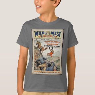 Cowboy Vilda western Personalize NAMN och Text Boy T Shirt