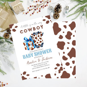 Cowboy Vilda western Rodeo Western Boy Shower Inbjudningar