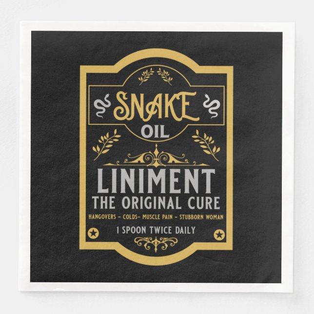 Cowboy Vilda western Snake-olja Pappersservett (Framsida)