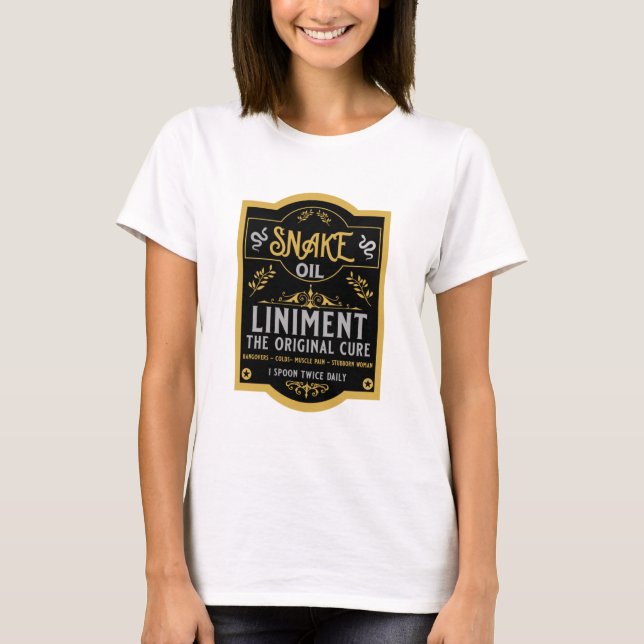 Cowboy Vilda western Snake-olja T Shirt (Framsida)