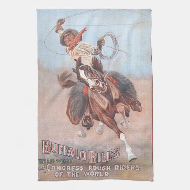Cowboy Vintage Affisch Kökshanddukar (Vertikal)