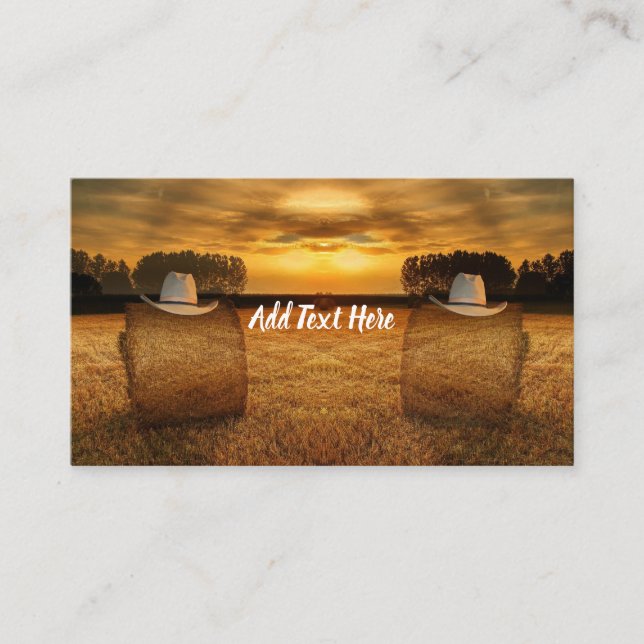 Cowboy Visitkort (Framsida)