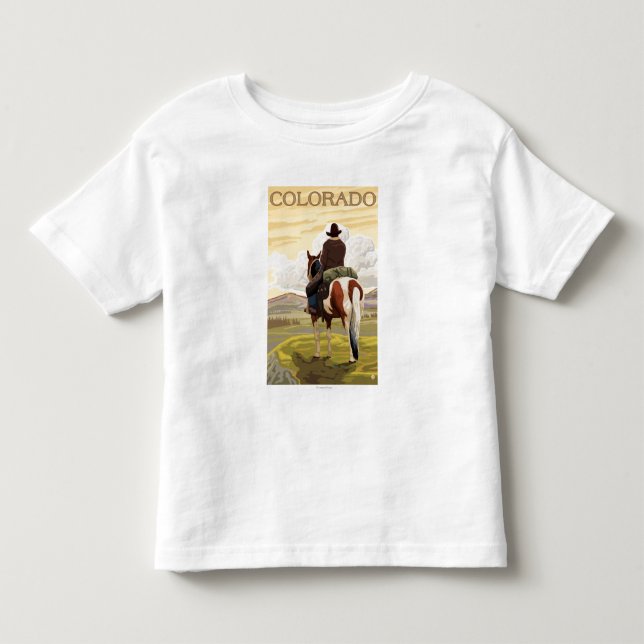 Cowboy (vy från baksidan)Colorado T Shirt (Framsida)