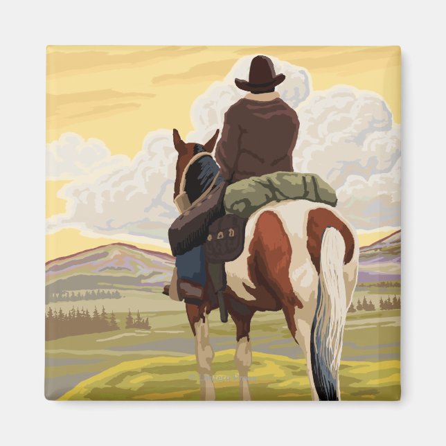 Cowboy (vy från baksidan)Utah Magnet (Framsidan)