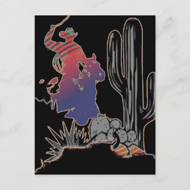 cowboy vykort (Framsida)