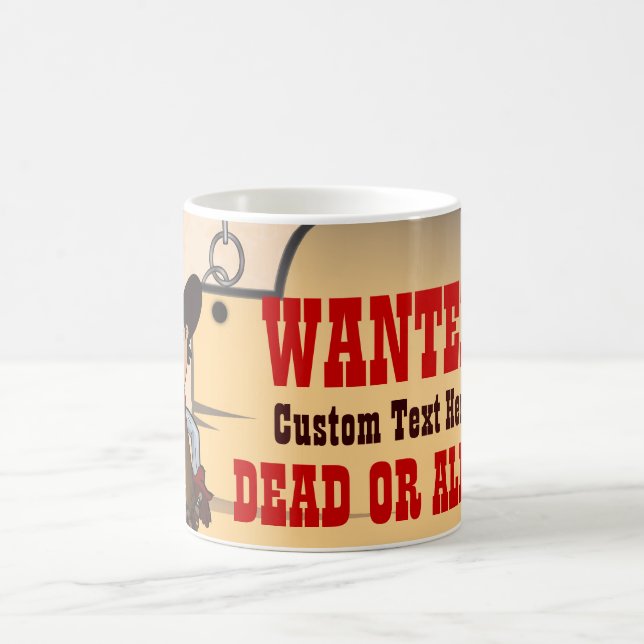 Cowboy - Wanted Dead eller live Kaffemugg (Center)