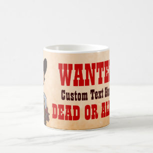 Cowboy - Wanted Dead eller live Kaffemugg