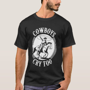 Cowboy Western Country Rodeo Häst Ridning Ranch T Shirt