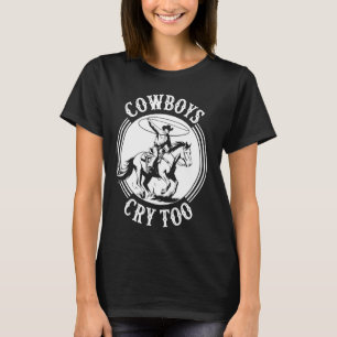 Cowboy Western Country Rodeo Häst Ridning Ranch T Shirt