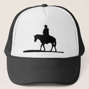 Cowboy Western Horse Back Rider Silhouette Keps