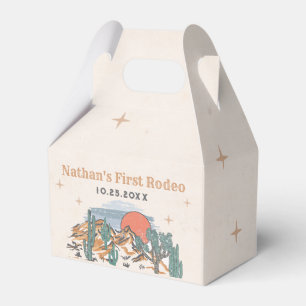 Cowboy Western Rodeo 1:a födelsedagen Presentaskar