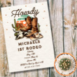 Cowboy Western Rodeo Birthday Kids Inbjudningar<br><div class="desc">Cowboyinbjudan till Westerna rodeo-födelsedagsbarn</div>