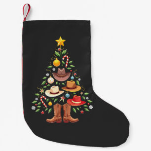 Cowboy Westerna Julgran Santa Liten Julstrumpa