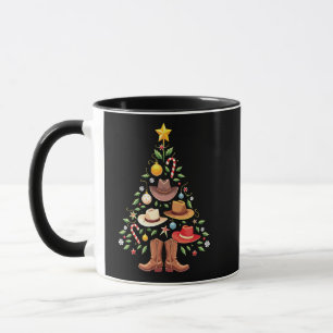 Cowboy Westerna Julgran Santa Mugg