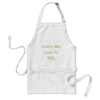 Cowboy WhoLoves till BBQ Förkläde