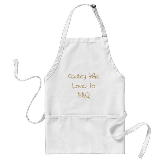 Cowboy WhoLoves till BBQ Förkläde (Framsidan)