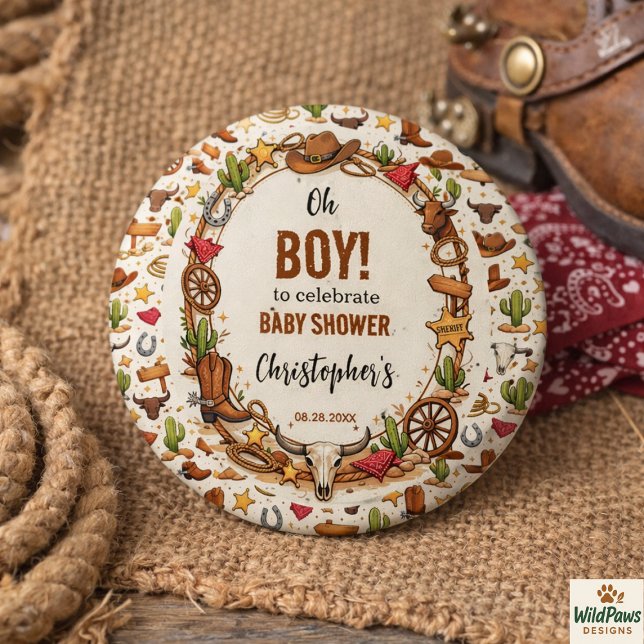 Cowboy Wild West Rodeo Ranch | Rustic Western Baby Knapp (Cowboy Wild West Rodeo Ranch | Rustic Western Baby Button
)