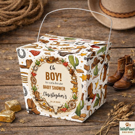 Cowboy Wild West Rodeo Ranch | Rustic Western Baby Presentaskar