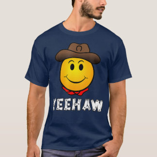 Cowboy Yeehaw Emoji T shirt Western Rodeo Tee