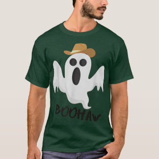 Cowboya Cowgirl BooHaw Retro Western Ghost-roligt  T Shirt