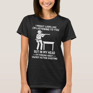 Cowboyaktion i mitt huvud Westernt T Shirt