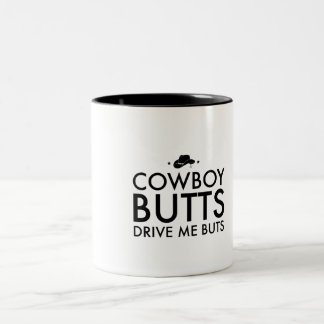 Cowboyändor kör mig som är tokig Två-Tonad mugg