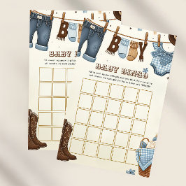 Cowboybabyduschbingo-spel