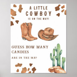 Cowboybabyduschen gissar hur många kaniner. poster