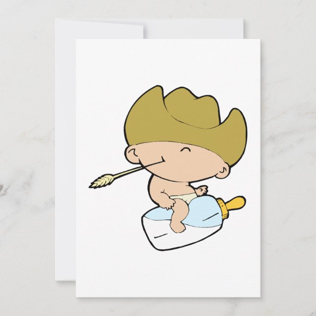 cowboybebis inbjudningar (Framsida)