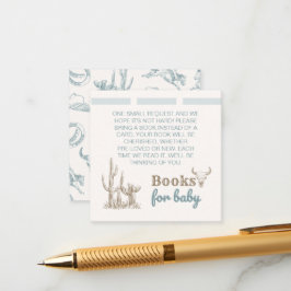 Cowboyböcker för baby inläggningskort tilläggskort