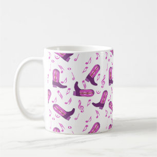 CowboyBoots Musik noter Kaffemugg
