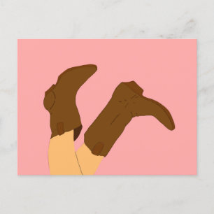 CowboyBoots Vykort