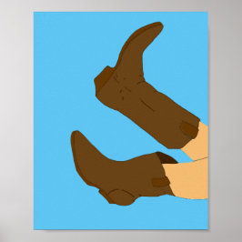 CowboyBoots Yee-Haw Poster