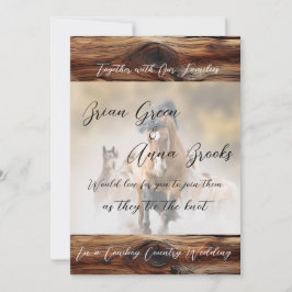 Cowboybröllop: Dance och BBQ Inbjudningar