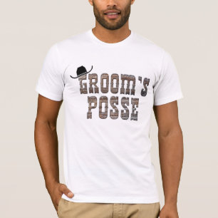 Cowboybrudgum skjorta för Posse Tee Shirt