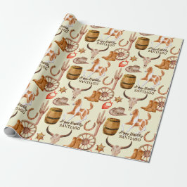 Cowboycowgirl western horse personlig namn presentpapper