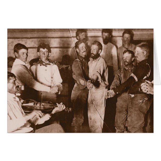 Cowboydans Hälsningskort (Framsidan Horizontal)