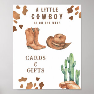 Cowboyduschkort och gåvor poster