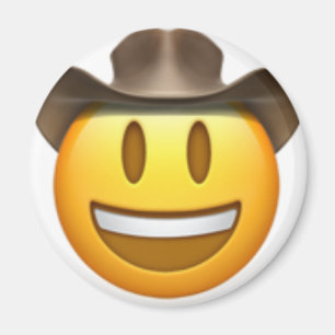 Cowboyemoji ansikte magnet